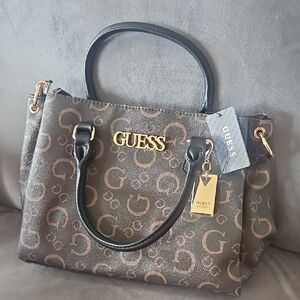 Guess Brown Classic Tote Bag